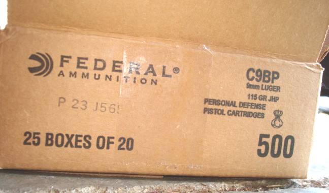 Federal - 9mm Hi SHok 115 gr JHP - 50 Rounds